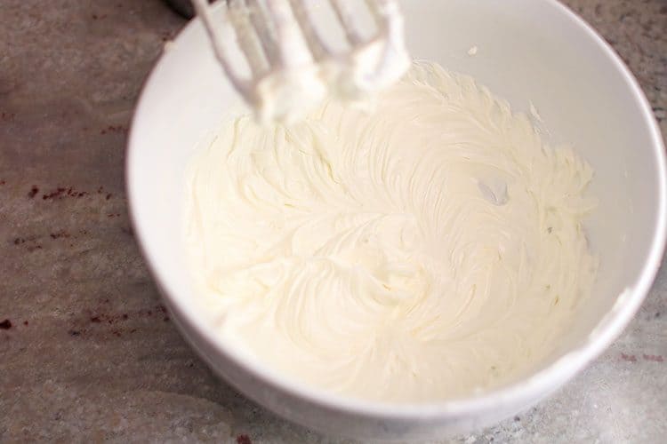 cream cheese creamed for Instant Pot Nutter Butter Cheesecake 