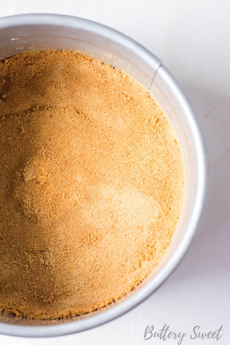 pressed crust for Instant Pot Praline Cheesecake