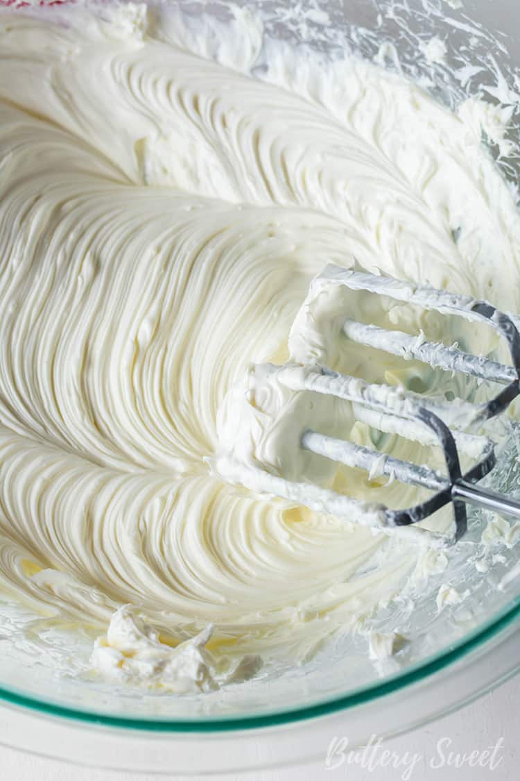 creaming cream cheese for Instant Pot Praline Cheesecake batter