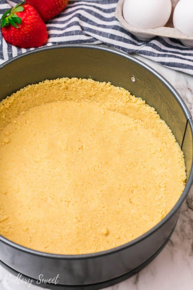 pressed cookie crumbs for cheesecake crust